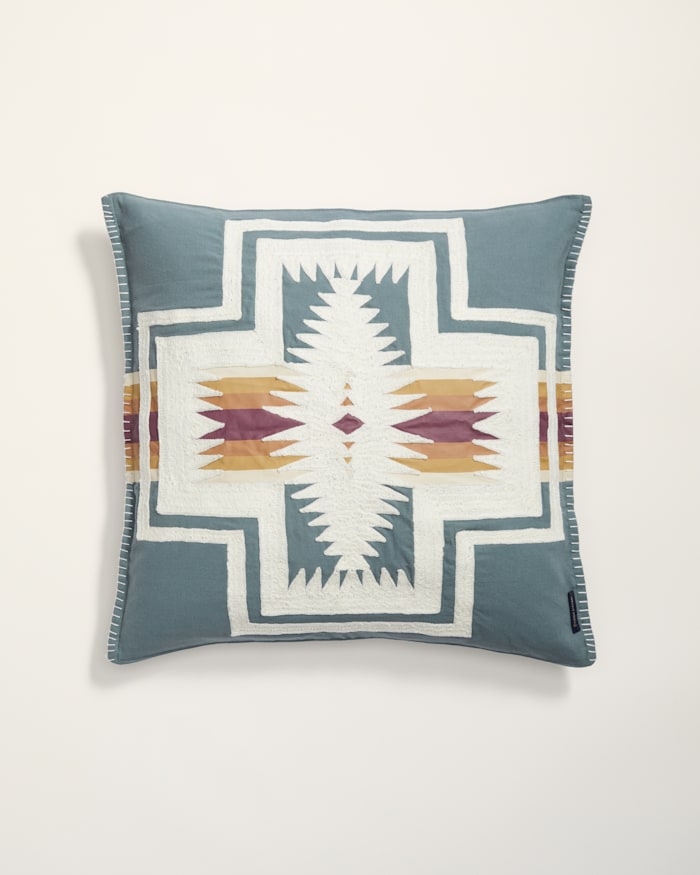 HARDING EMBROIDERED SQUARE PILLOW
